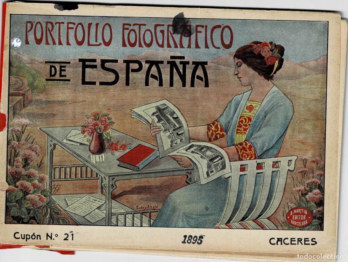 Fotograf&iacute;a antigua: PORTAFOLIO FOTOGRAFICO DE ESPA&Ntilde;A CUADERNO N&ordm; 21 CACERES. P-PORTF-311