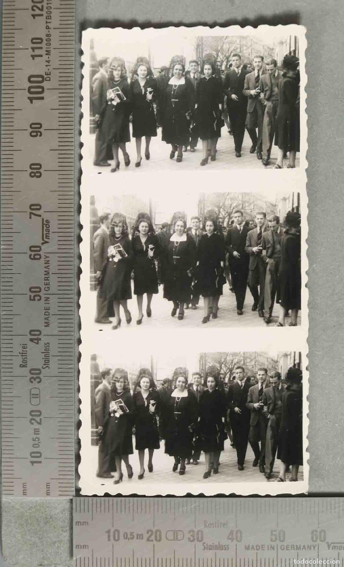 Antique Photography: FOTOGRAFIA. SALIDA DE MISA. hacia 1940