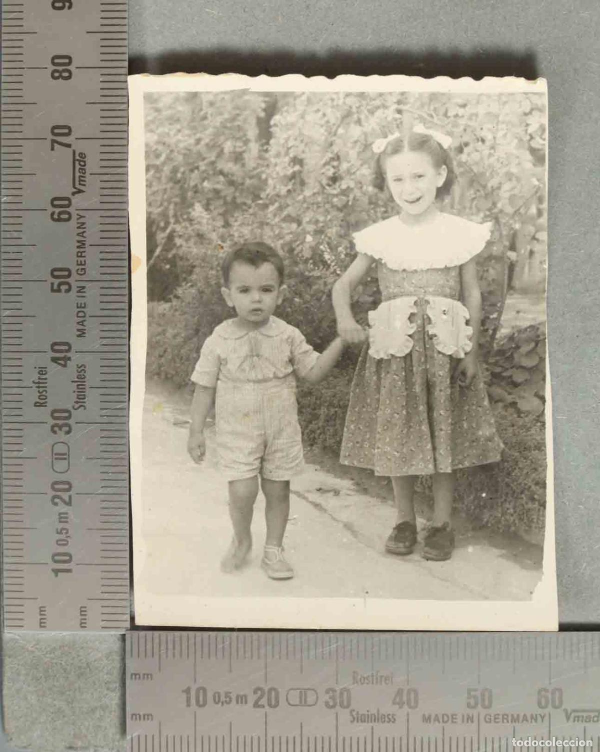 Fotograf&iacute;a antigua: FOTOGRAFIA. PAREJA DE NI&Ntilde;OS hacia 1940