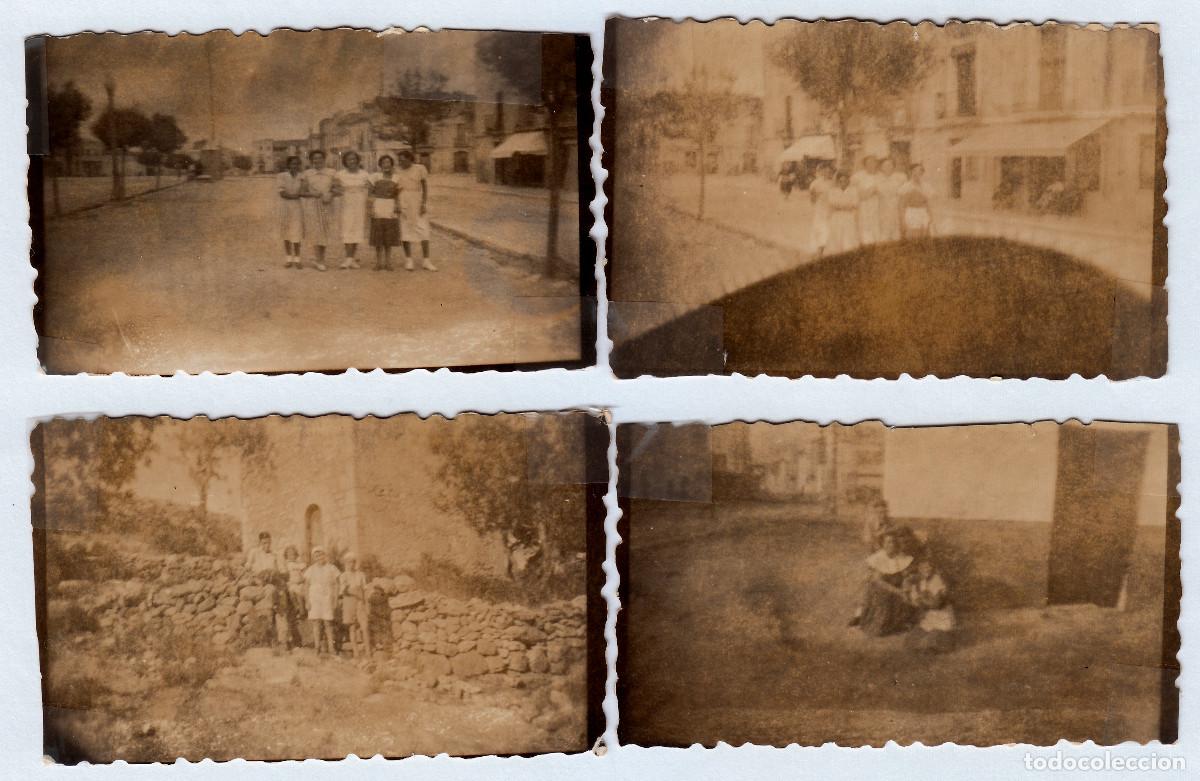 Fotograf&iacute;a antigua: 4 fotos. Vistas de la ciudad. San Carlos de la R&aacute;pita, Tarragona. A&ntilde;os 50 g aa