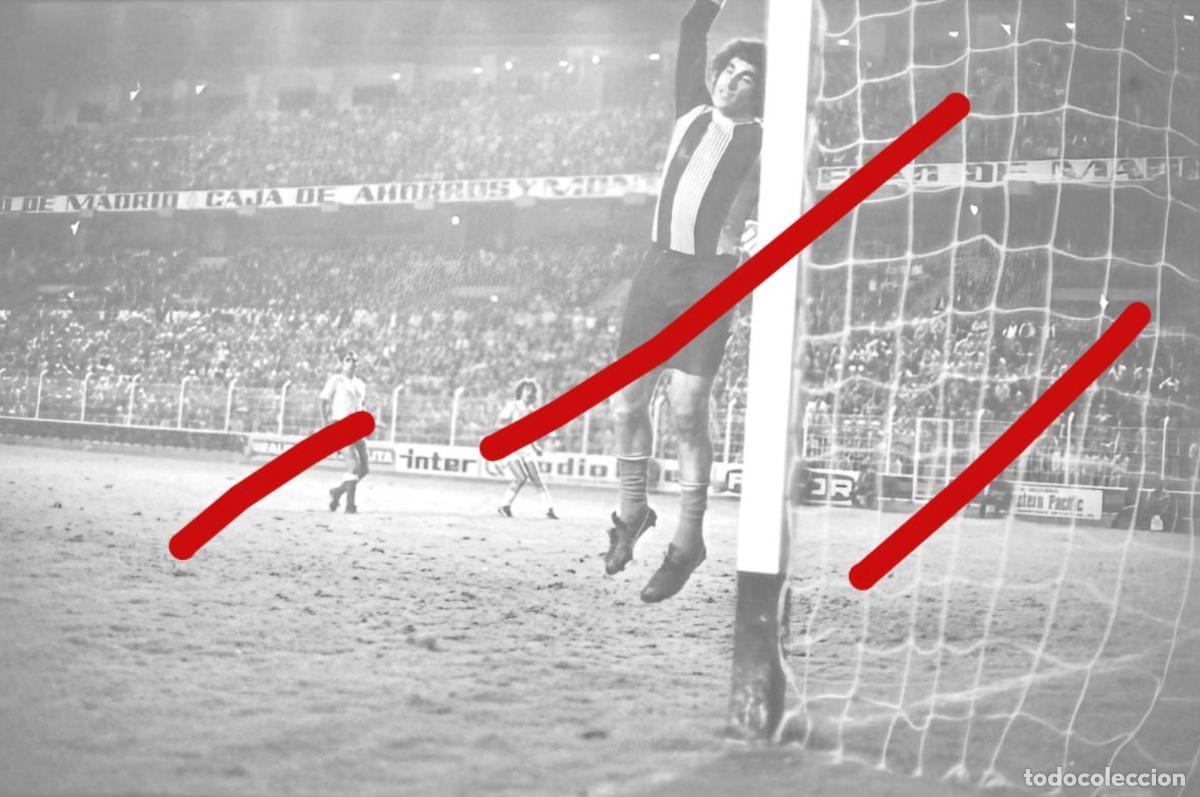 Fotografia antica: Partido de Futbol Rayo Vallecano - Las Palmas A&ntilde;os 70 - Negativo de Celuloide Fotografia Antigua