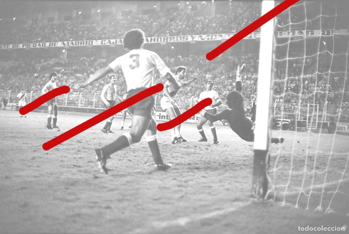Fotograf&iacute;a antigua: Partido de Futbol Rayo Vallecano - Las Palmas A&ntilde;os 70 - Negativo de Celuloide Fotografia Antigua