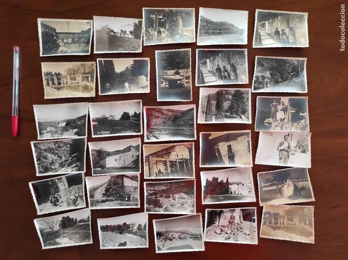 Fotograf&iacute;a antigua: CONJUNTO DE 30 PEQUE&Ntilde;AS FOTOGRAF&Iacute;AS MUY ANTIGUAS CASA DE CAMPO ENTRE ONTENYENT Y BOCAIRENT