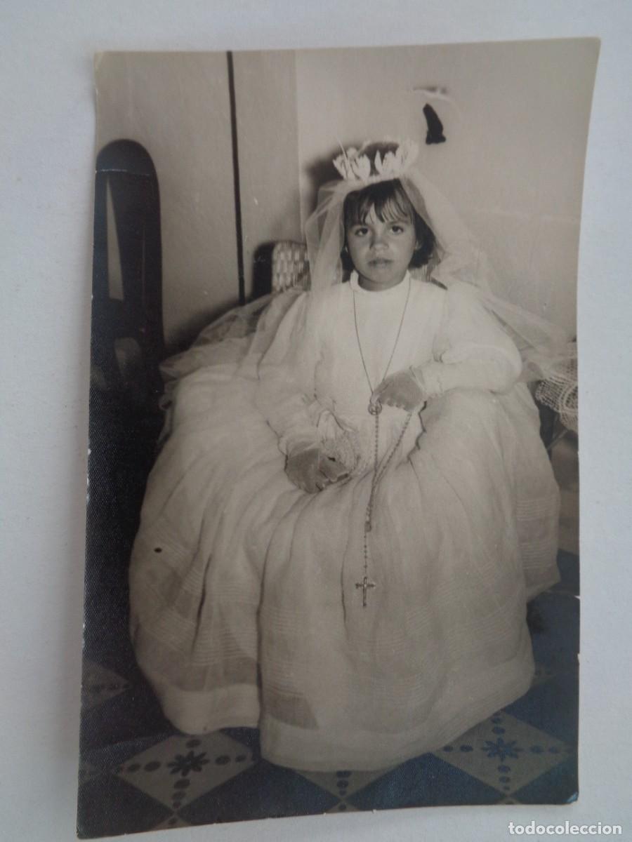 Fotograf&iacute;a antigua: BONITA FOTO DE NI&Ntilde;A DE PRIMERA COMUNION ... 9 X 14 CM