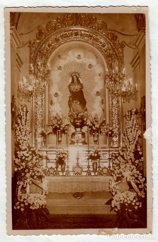 Fotograf&iacute;a antigua: Virgen. Caba&ntilde;al, Val&egrave;ncia? A&ntilde;os 50 g aa