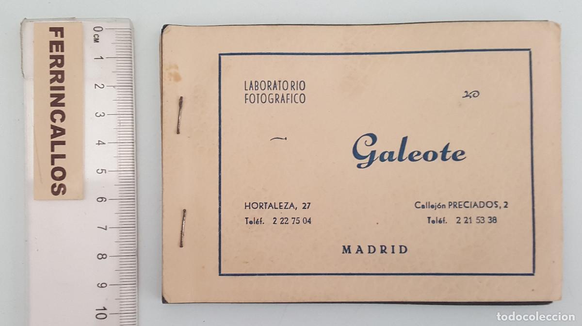 Fotograf&iacute;a antigua: ALBUM DE FOTOS LABORATORIO FOTOGR&Aacute;FICO GALEOTE MADRID 12 HOJAS PARA 24 FOTOS