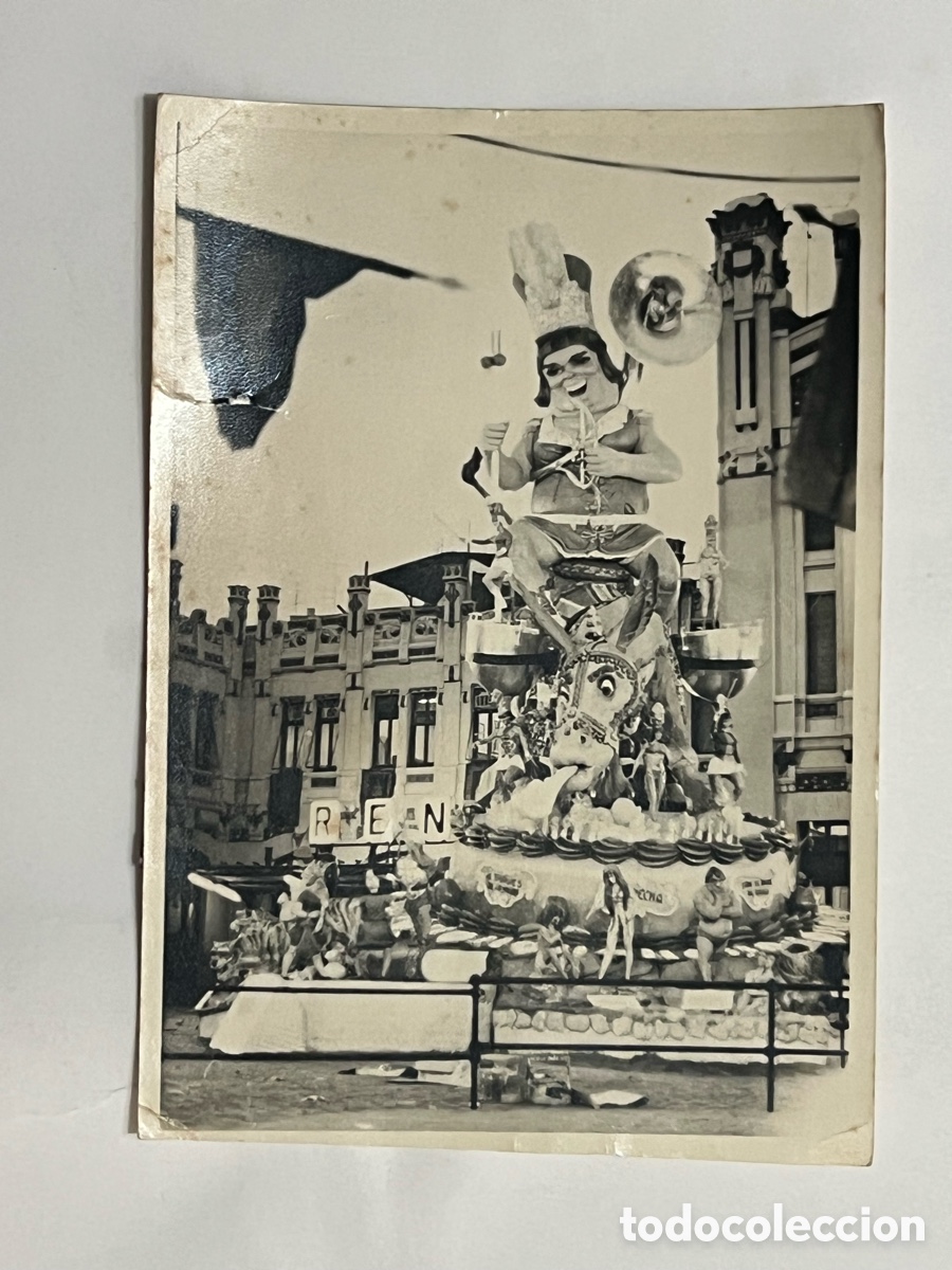 Fotograf&iacute;a antigua: FALLA. BAIL&Egrave;N-X&Agrave;TIVA. La Publicitat, artista Jos&eacute; Martinez Molla (a.1973) peque&ntilde;a rotura