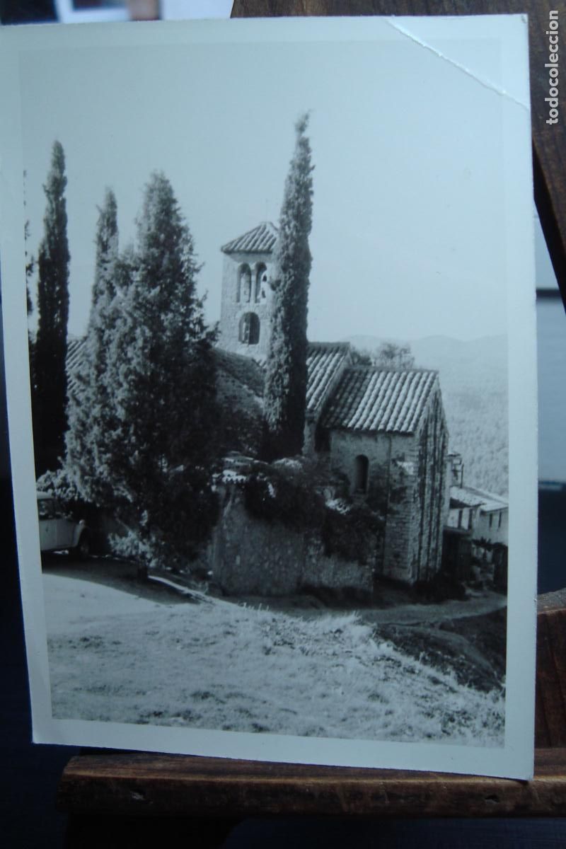 Fotograf&iacute;a antigua: ANTIGUA FOTOGRAFIA IGLESIA SANT SEBASTIA DE MONTMAJOR. BARCELONA A&Ntilde;OS 60?