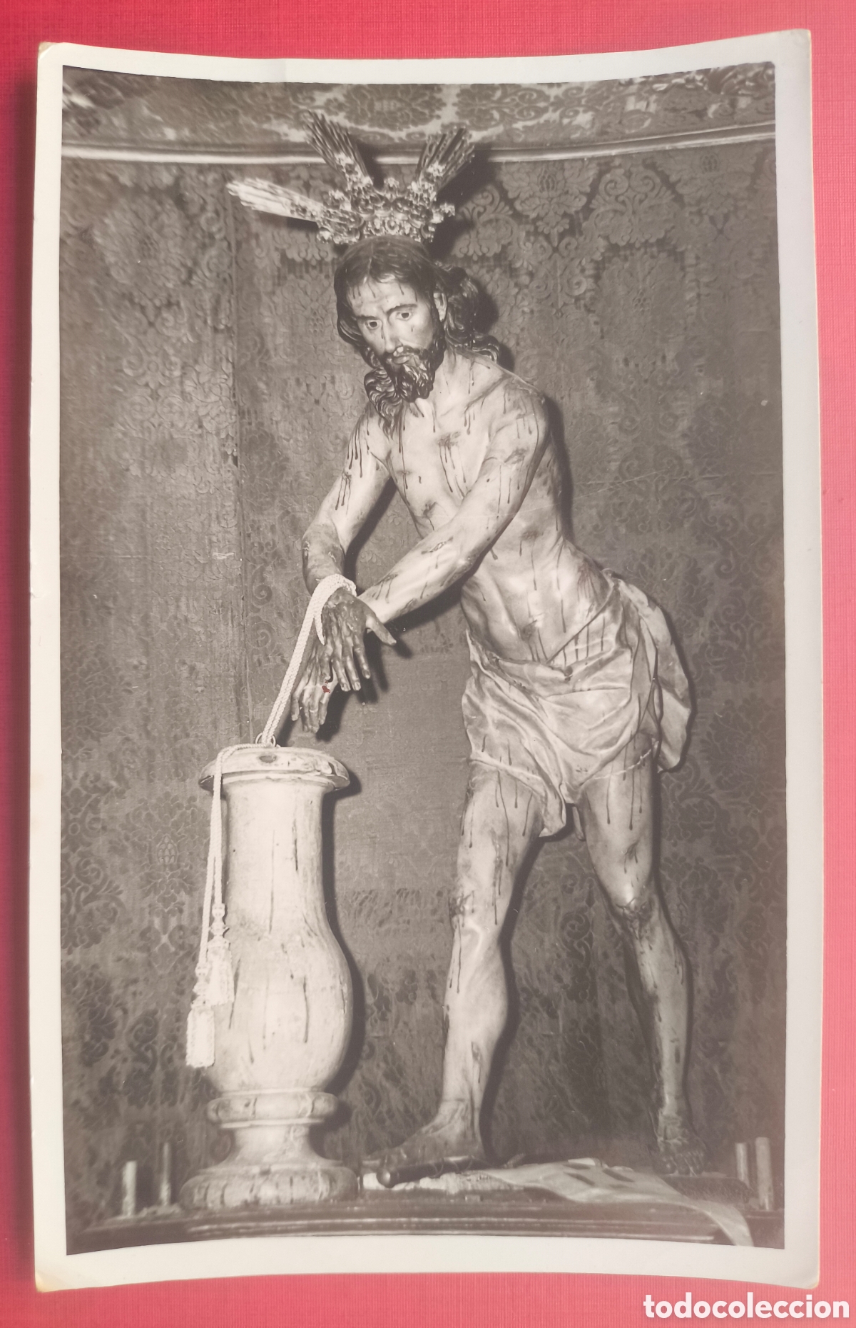 Fotografia antica: JUMILLA SANT&Iacute;SIMO CRISTO DE LA COLUMNA SALZILLO FOTOGRAF&Iacute;A FOT&Oacute;GRAFO MARIMAR MURCIA C. 1965