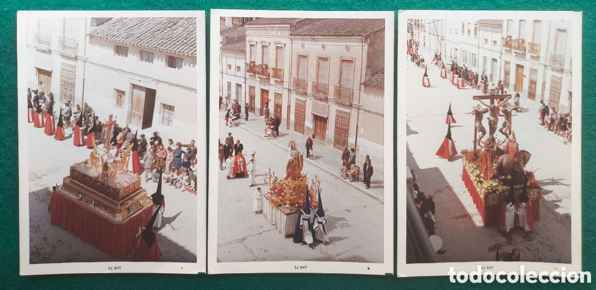 Fotograf&iacute;a antigua: JUMILLA PROCESI&Oacute;N SEMANA SANTA FOTOGRAF&Iacute;A LOTE 3 MURCIA C. 1970