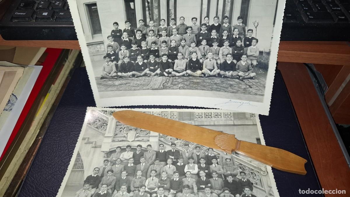 Fotografia antiga: 2 fotografias. Alumnos colegio el Pilar, Madrid. Beringola