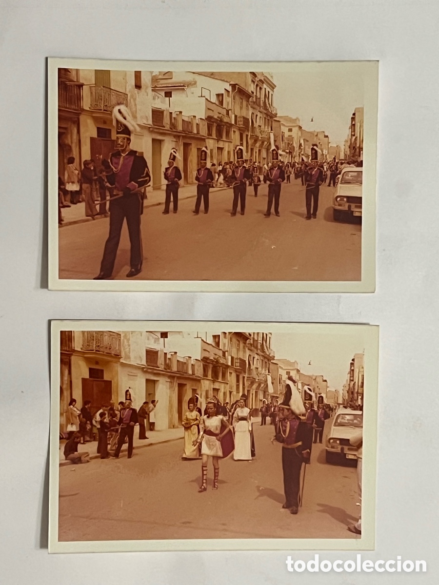 Fotograf&iacute;a antigua: Cabanyal, Canyamelar y el Grau.. VALENCIA (2) fotograf&iacute;as Semana Santa Marinera (h.1980?)