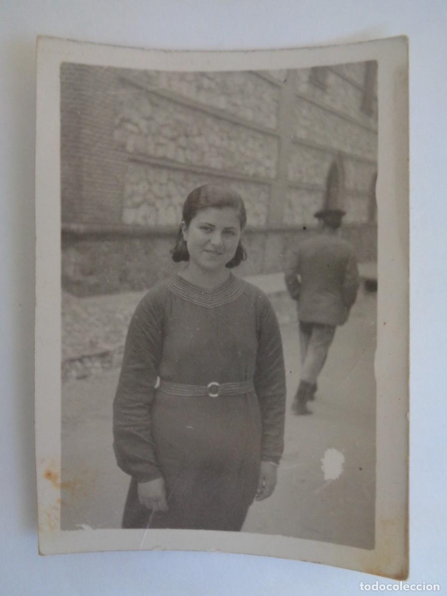 Fotograf&iacute;a antigua: BONITA FOTO DE JOVEN , A&Ntilde;OS 40 . DE ROMERO , ARACENA ( HUELVA )