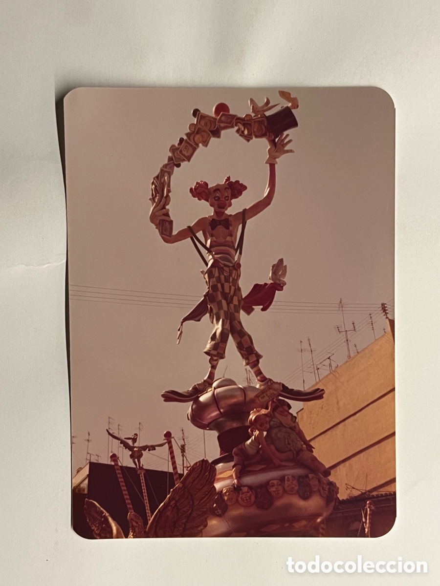 Alte Fotografie: FALLA CONVENTO JERUSALEN-MATEM&Aacute;TICO MARZAL. ARTISTA MANOLO MARTIN, LEMA EL CIRCO DE LA VIDA