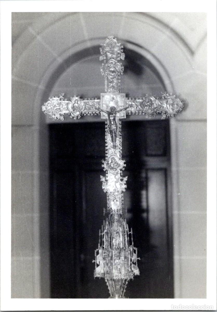 Fotograf&iacute;a antigua: Badalona - Creu Parroquial de Santa Mar&iacute;a - Fotograf&iacute;a - Papel Kodak - 126x89mm