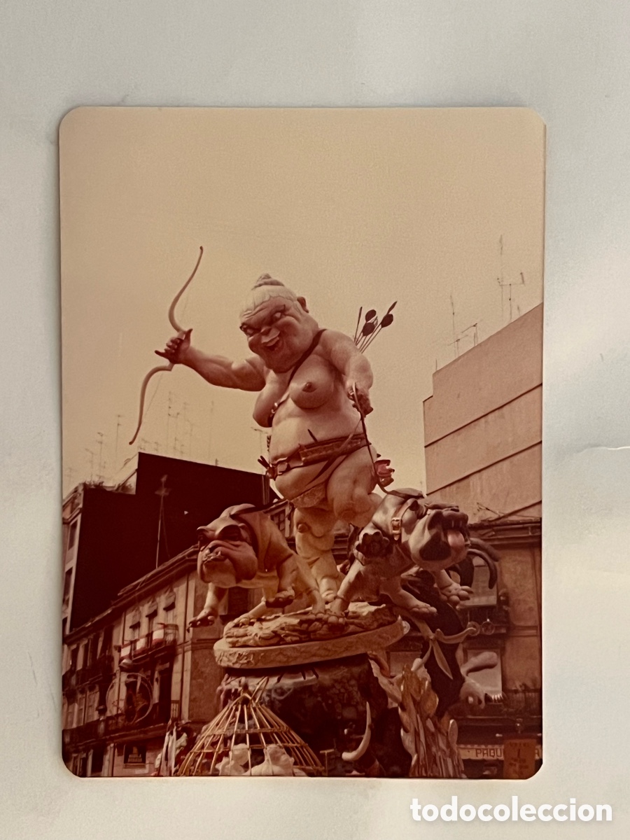 Fotograf&iacute;a antigua: FALLAS. CONVENTO JERUSAL&Eacute;N-MATEM&Aacute;TICO MARZAL, ARTISTA PEPET, LEMA LA CAZA (a.1979)