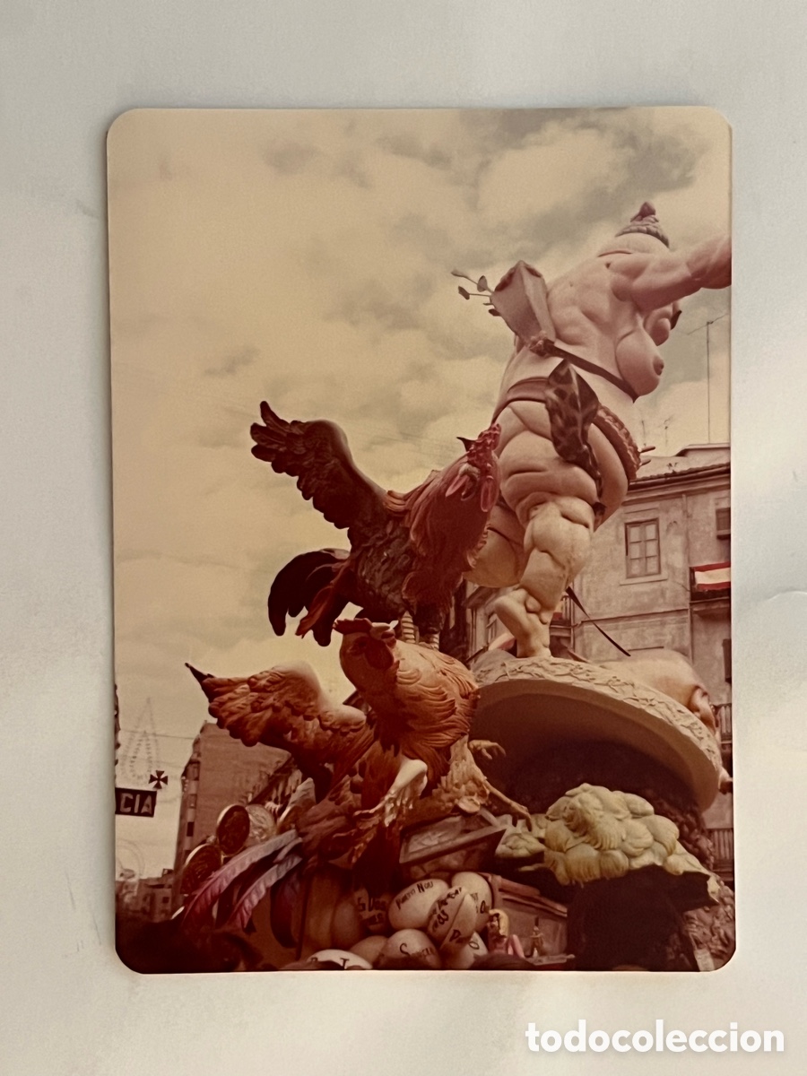 Fotograf&iacute;a antigua: FALLAS. CONVENTO JERUSAL&Eacute;N-MATEM&Aacute;TICO MARZAL, ARTISTA PEPET, LEMA LA CAZA (a.1979)