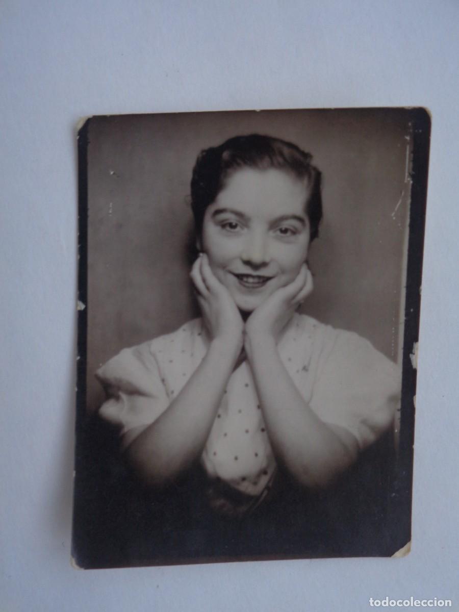 Fotograf&iacute;a antigua: FOTOMATON DE SE&Ntilde;ORITA ENTRA&Ntilde;ABLE , A&Ntilde;OS 40