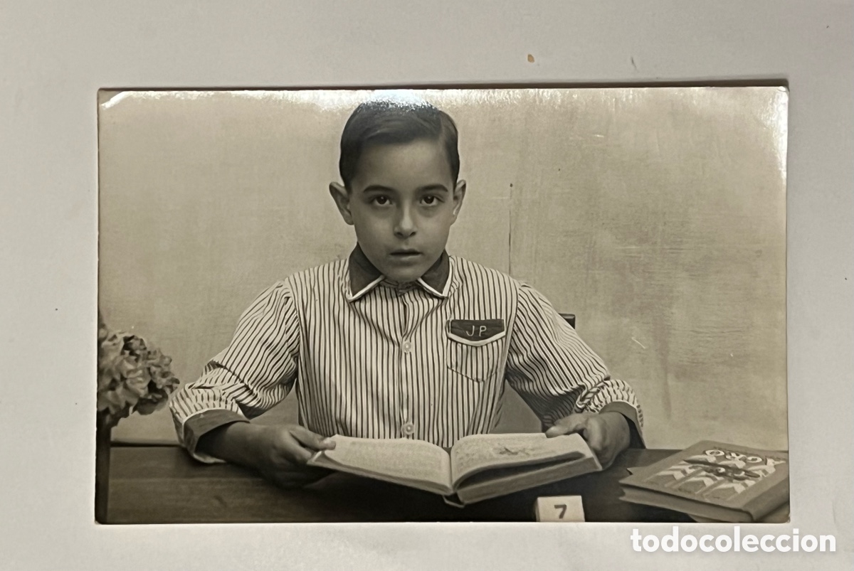 Fotograf&iacute;a antigua: BARCELONA. Fotograf&iacute;a Recuerdo Grupo Escolar Duran i Bas, Octubre de 1958