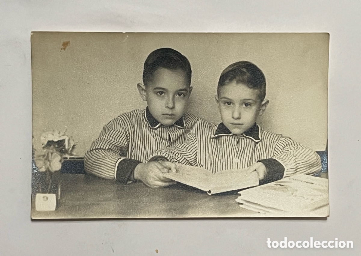 Fotograf&iacute;a antigua: BARCELONA. Fotograf&iacute;a Recuerdo Grupo Escolar Duran i Bas, Octubre de 1958, Medidas: 14 x 9