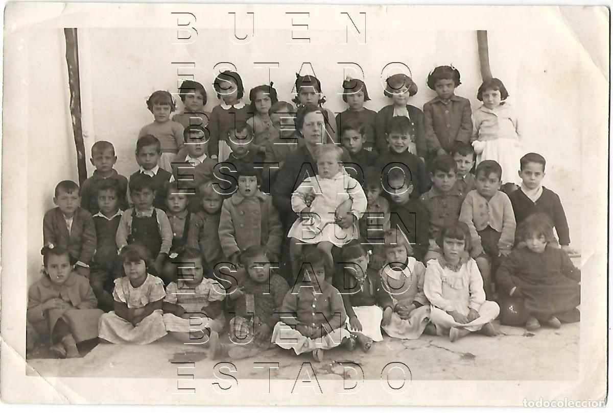 Fotograf&iacute;a antigua: SEVILLA ESCUELA BARRIO CALLE AMOR DE DIOS FOTO AGUDELO 18X11 FOTOGRAFIA UNICA 13X8 M39