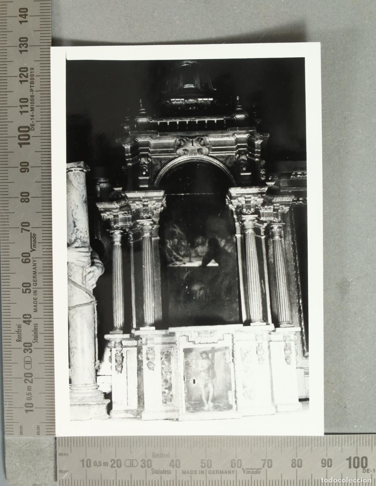 Photographie ancienne: FOTOGRAFIA. Retablo mayor de la iglesia parroquial de Aldeavieja - Sebasti&aacute;n de Benavente HACIA 1960