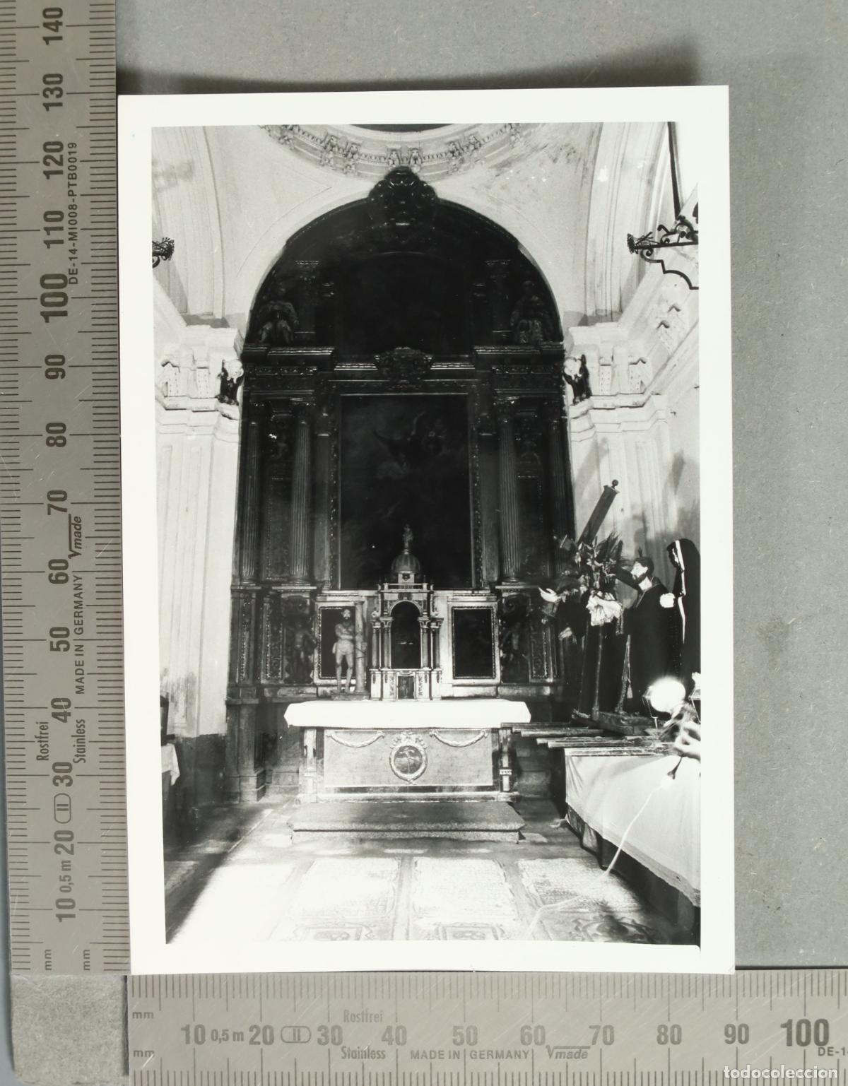 Photographie ancienne: FOTOGRAFIA. INTERIOR IGLESIA ALDEAVIEJA AVILA HACIA 1960
