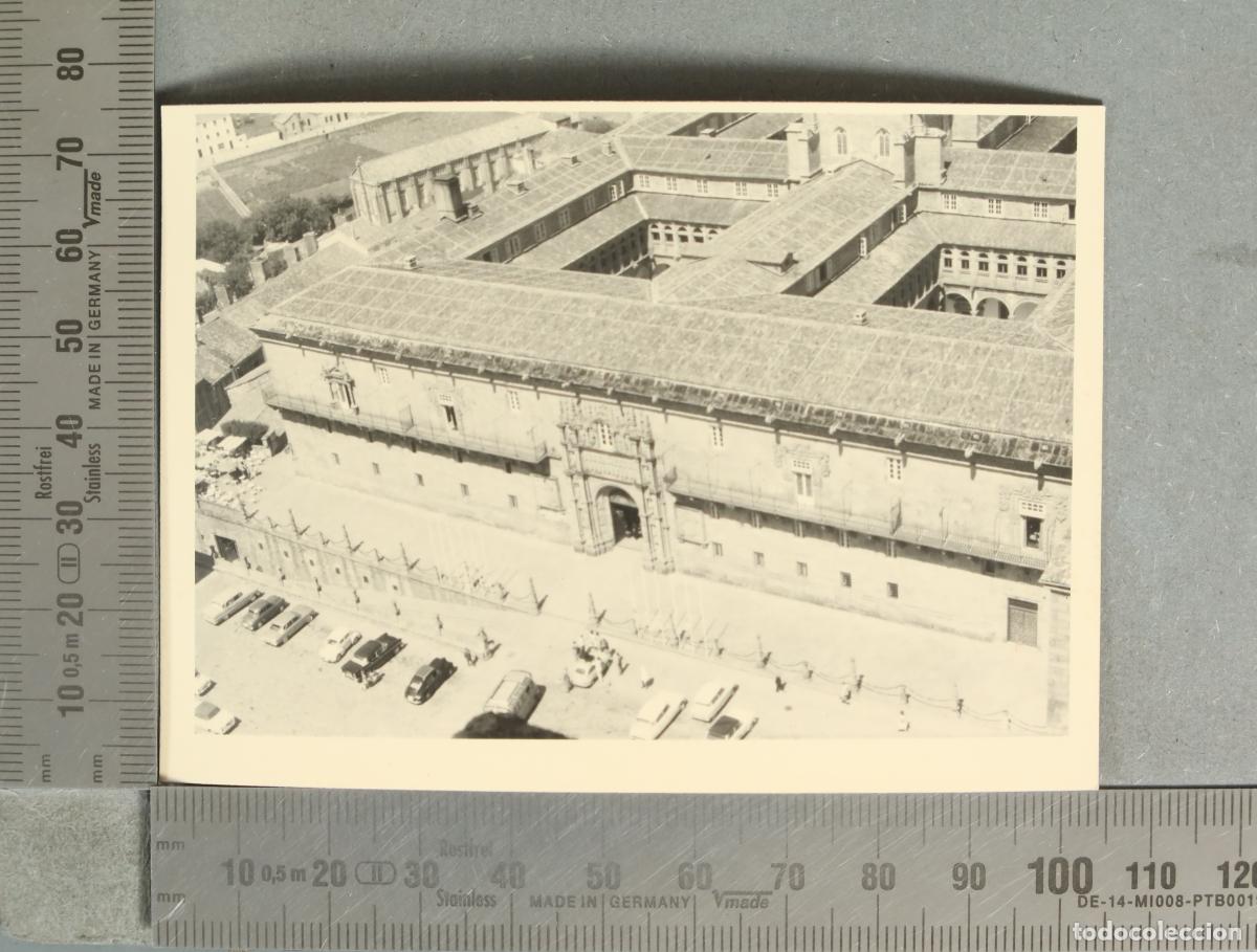 Fotografia antica: FOTOGRAFIA. Santiago de Compostela - Hospital Real - Vista a&eacute;rea HACIA 1950