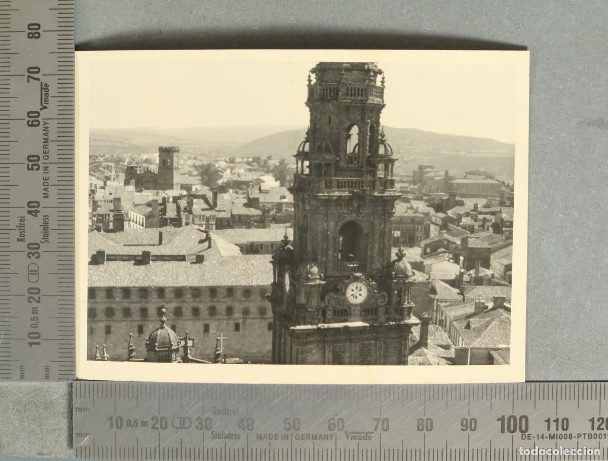 Photographie ancienne: FOTOGRAFIA. VISTA Santiago de Compostela - Torre del Reloj de la Catedral HACIA 1950