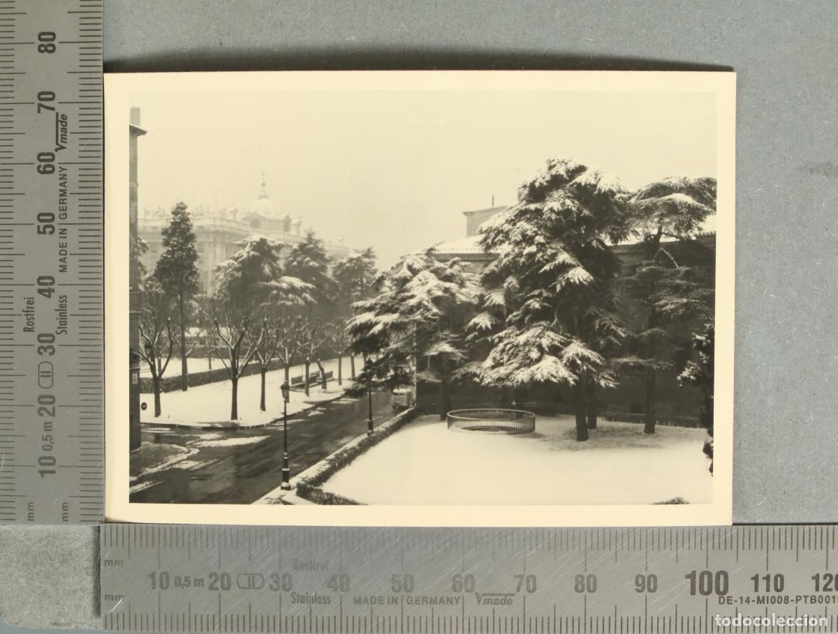 Fotografia antica: FOTOGRAFIA. Palacio Real de Aranjuez nevado - HACIA 1950