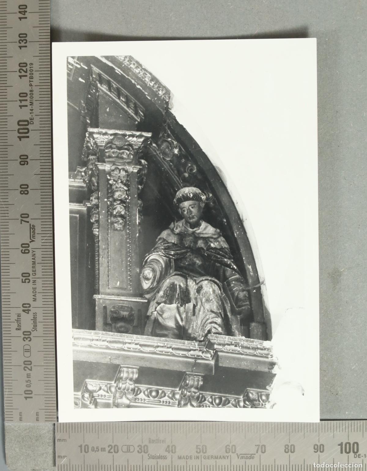 Fotograf&iacute;a antigua: FOTOGRAFIA. ALDEAVIEJA RETABLO. AVILA HACIA 1960