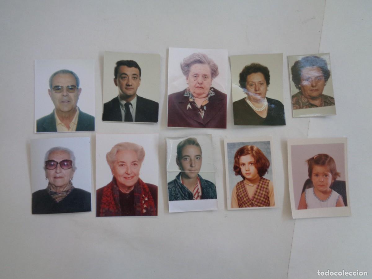 Fotograf&iacute;a antigua: LOTE DE 10 FOTOS DE CARNET A COLOR , FOTOMATON , ETC