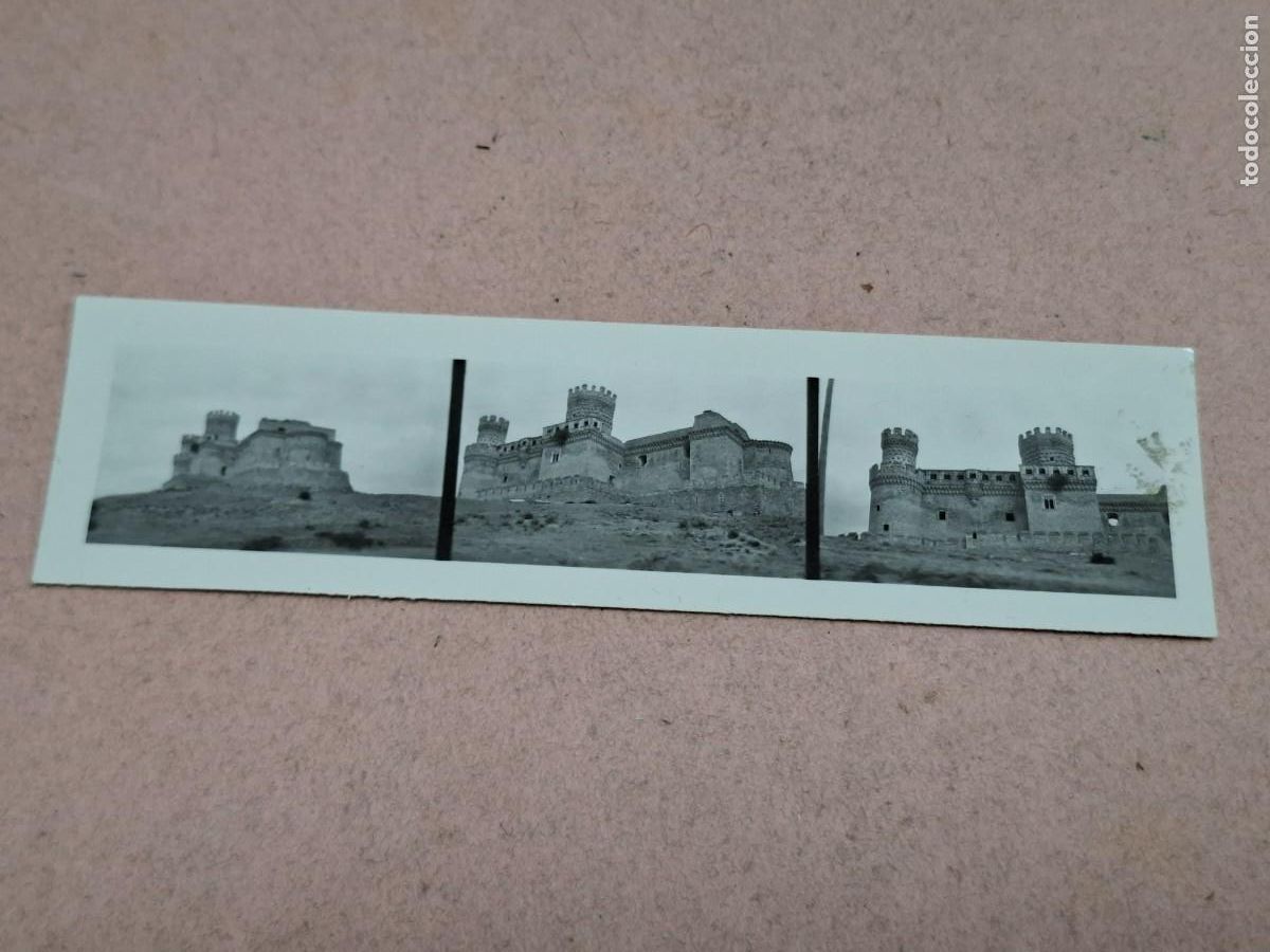 Fotograf&iacute;a antigua: ANTIGUAS FOTOGRAFIAS PEQUE&Ntilde;O FORMATO CASTILLO DE MANZANARES EL REAL MADRID