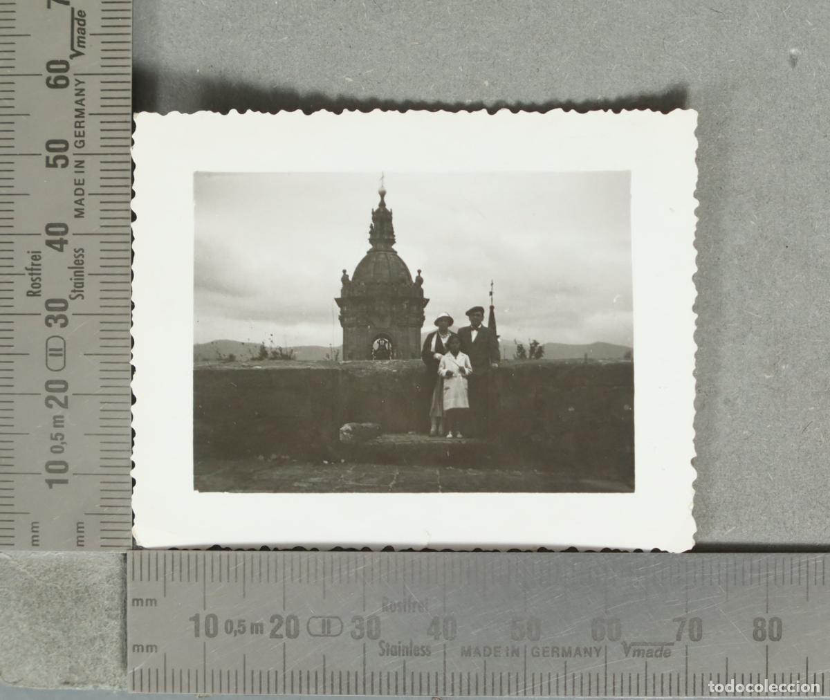 Fotograf&iacute;a antigua: FOTOGRAFIA VISTA Fuenterrab&iacute;a - Hondarribia - Iglesia de Santa Mar&iacute;a de la Asunci&oacute;n y del hacia 1920