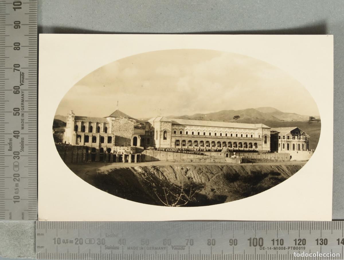 Fotograf&iacute;a antigua: POSTAL FOTOGRAFICA SEMINARIO DIOCESANO DE MALAGA. CONSTRUCCION.