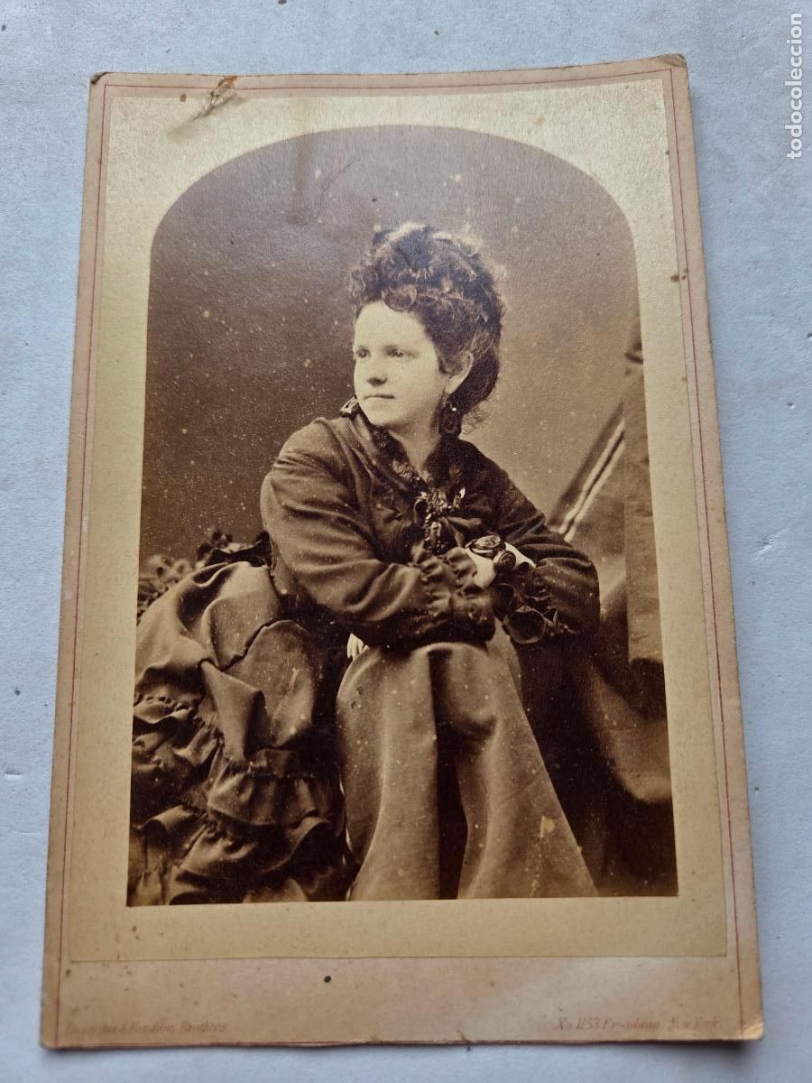 Antique Photography: FOTOGRAFIA NEW YORK 1872 ESCRITA Z1