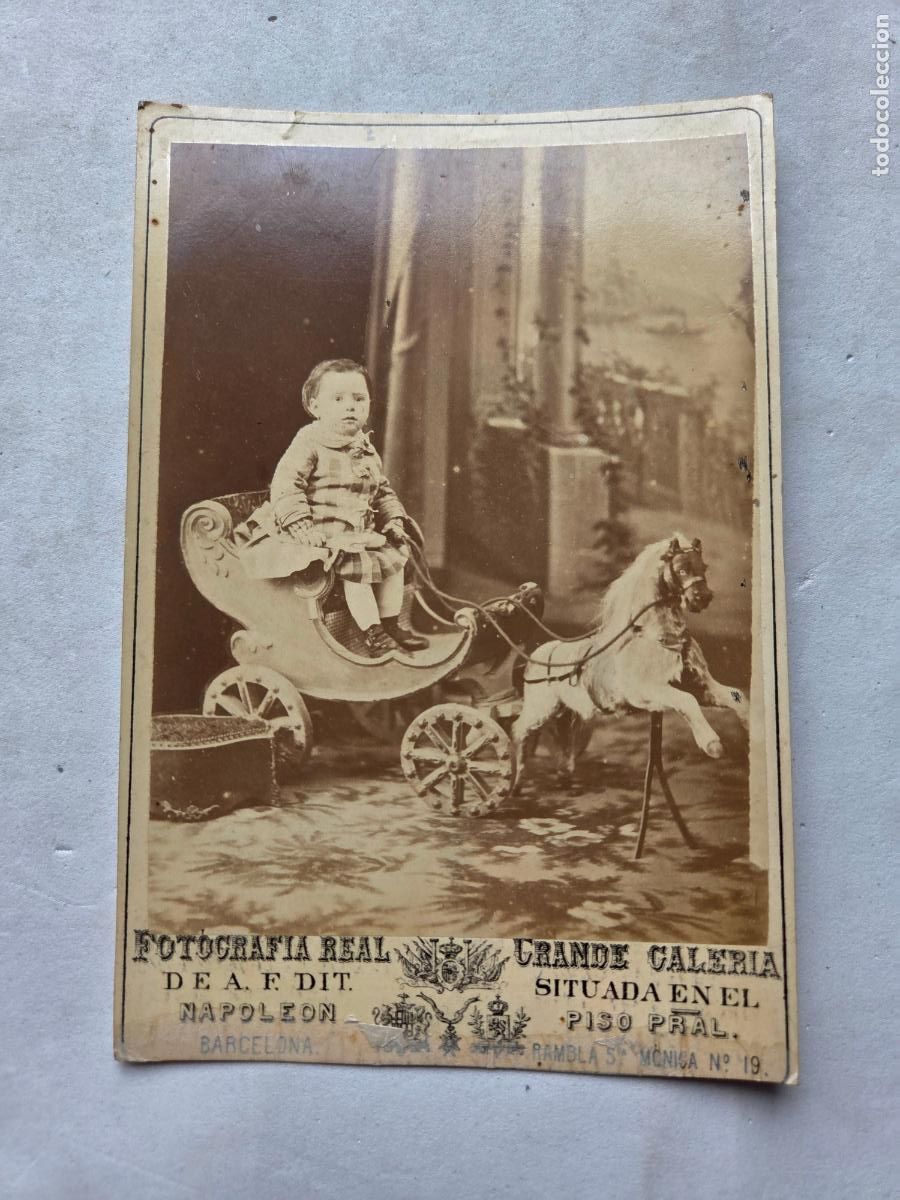 Fotografia antiga: FOTOGRAFIA REAL A. F. DIT NAPOLEON FOTOGRAFO REY AMADEO Y ALFONSO XII COMENDADOR Z1