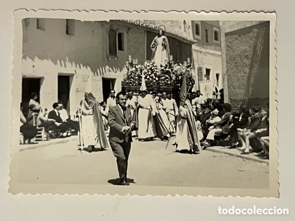 Antique Photography: HELL&Iacute;N (Albacete) Hermandad de Santa Mar&iacute;a Magdalena.. (h.1960?) Med&iacute;das: 10 x 7 cm