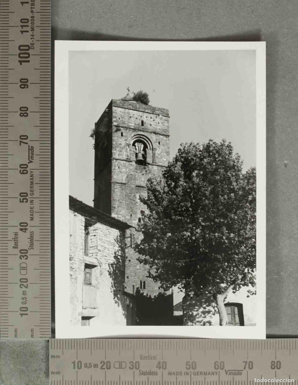 Fotografia antica: FOTOGRAFIA. Campanario de la iglesia de ainsa HACIA 1950