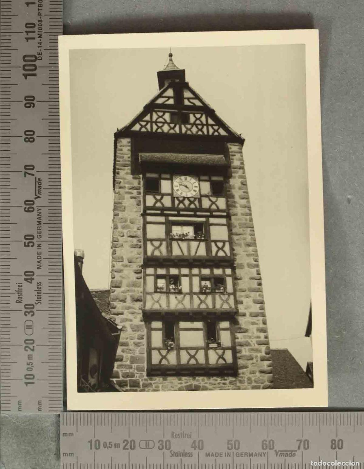 Fotograf&iacute;a antigua: FOTOGRAFIA. Torre Dolder. ALSACIA HACIA 1950