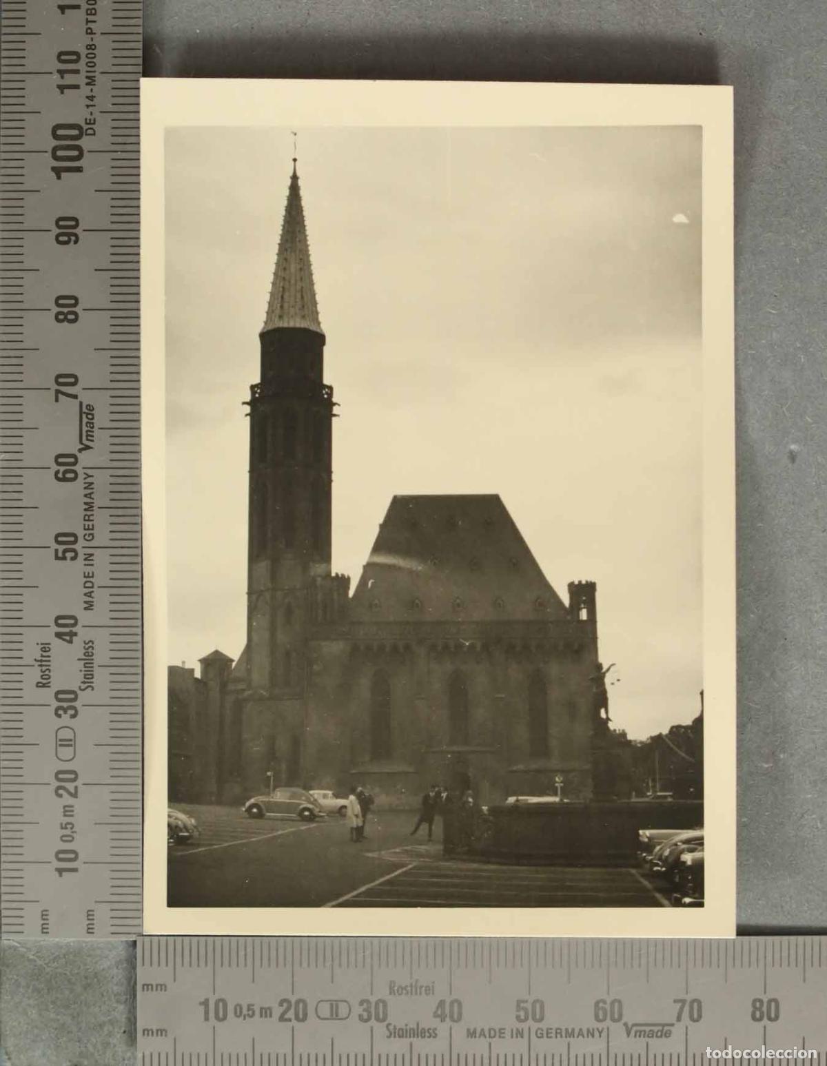 Fotograf&iacute;a antigua: FOTOGRAFIA. iglesia de San Jacobi HAMBURGO HACIA 1950