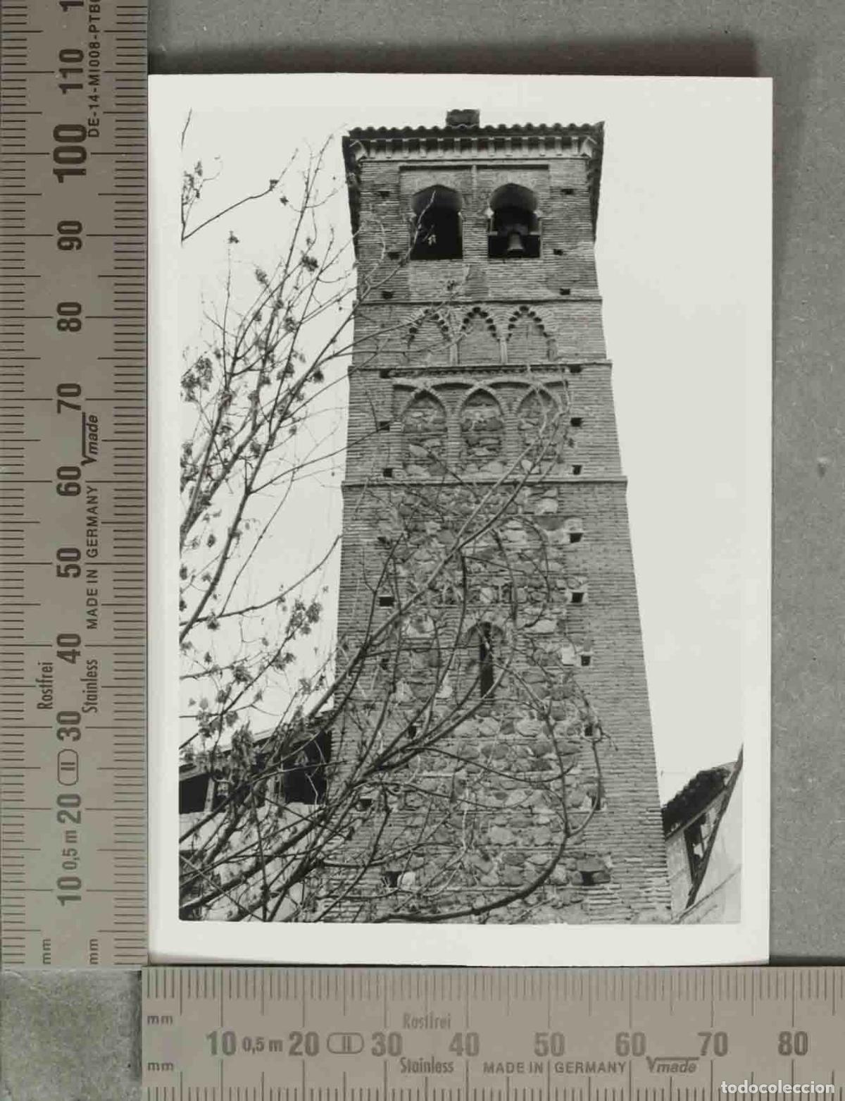 Fotograf&iacute;a antigua: FOTOGRAFIA. Torre Mud&eacute;jar de San Miguel, Toledo HACIA 1950