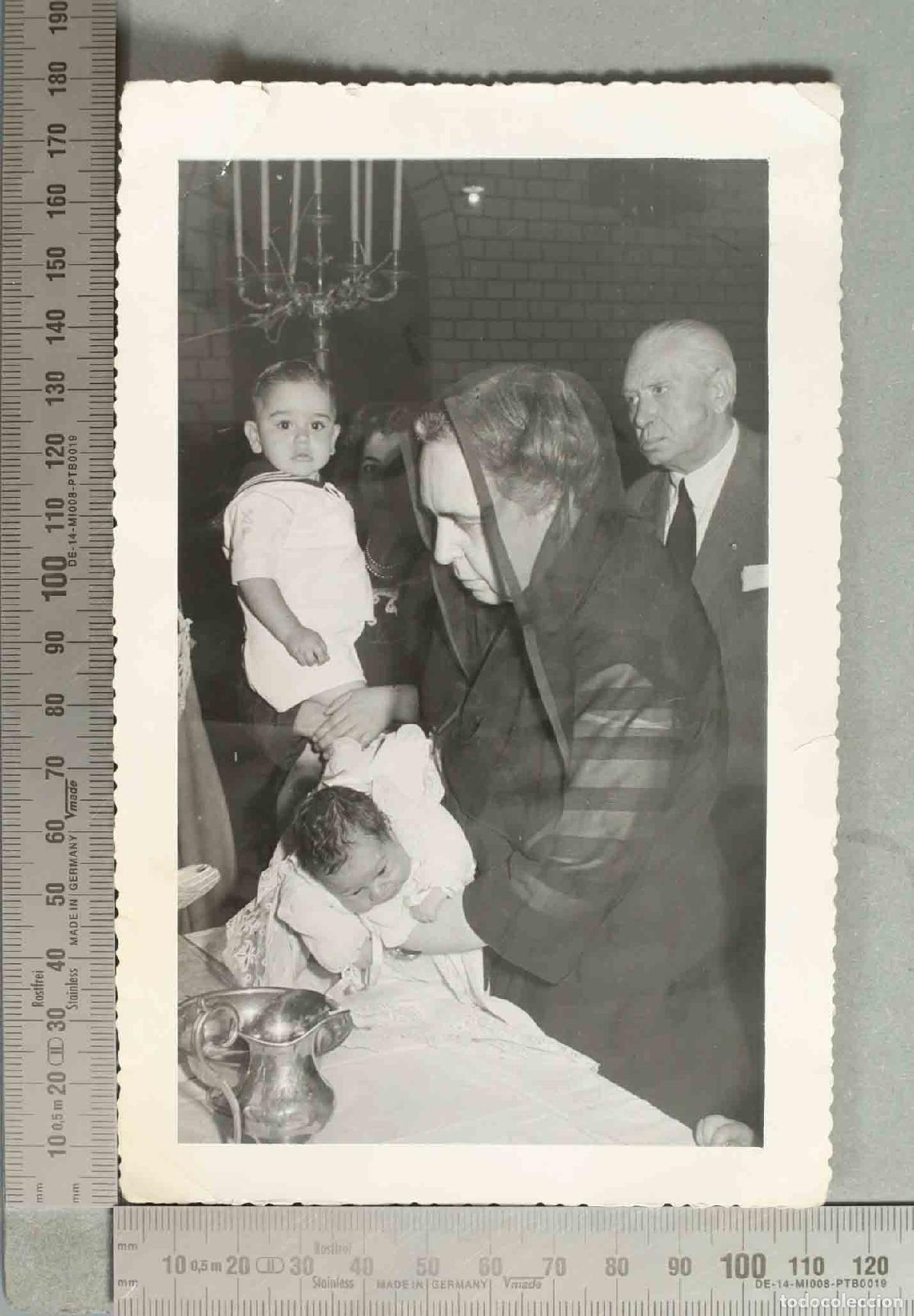 Fotograf&iacute;a antigua: FOTOGRAFIA. Bautizo NI&Ntilde;O HACIA 1950