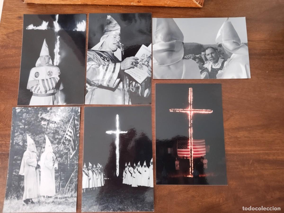 Fotografia antiga: 6 fotograf&iacute;as del Ku Klux Klan.