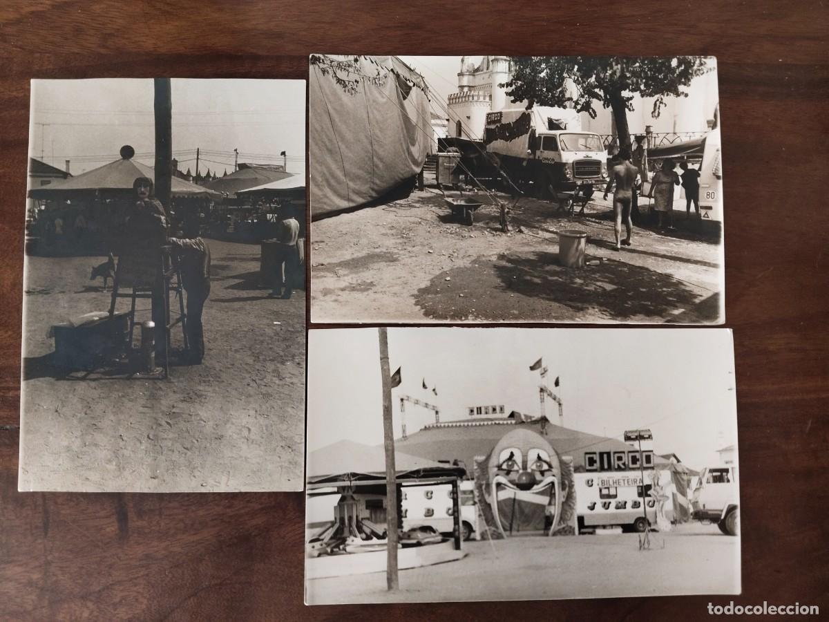 Fotografia antiga: 3 fotograf&iacute;as Circos Jumbo y Mexicano.