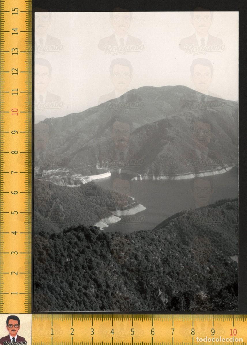 Fotograf&iacute;a antigua: VISTA GENERAL PRESA EMBALSE DE SAU - RIO TER PANTANO - FOTO ANTIGUA A&Ntilde;OS 70 - BARCELONA CATALUNYA