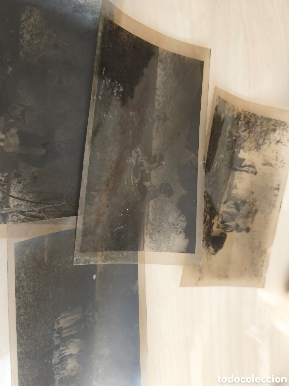 Fotograf&iacute;a antigua: Estampas pasiegas. Cuatro clich&eacute;s de &eacute;poca de 12 x7 cms.