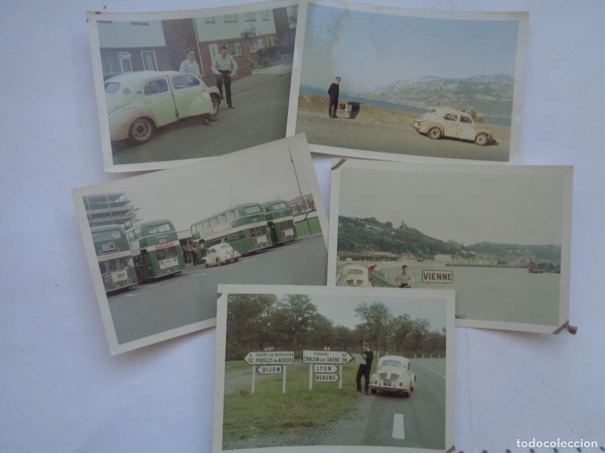 Fotografia antiga: LOTE DE 6 FOTOS DE VIAJE DE UN JOVEN POR EUROPA EN SU COCHE VOLSWAGEN