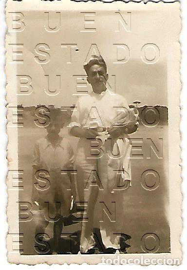 Fotograf&iacute;a antigua: LA BARROSA CHICLANA 1935 7X4 FOTOGRAFIA UNICA PRACTICANTE DE SEVILLA M56