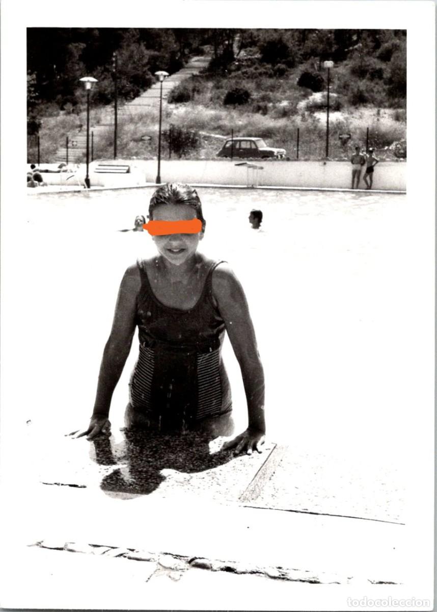Fotograf&iacute;a antigua: El Nacimiento de Venus - Chica Preciosa Surgiendo de las Aguas - Fotograf&iacute;a- 108x78mm